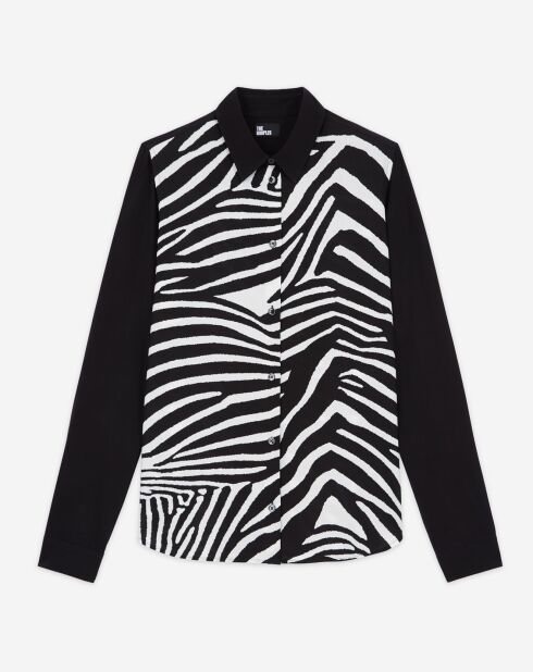 Chemise imprimée noire