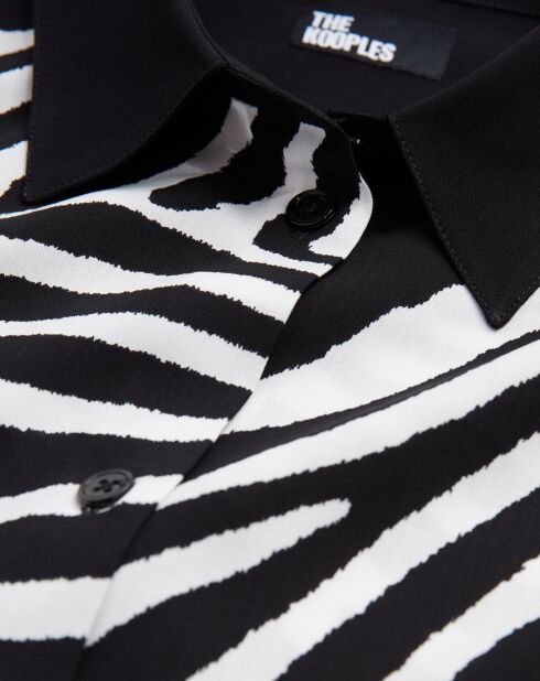 Chemise imprimée noire