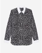 Chemise imprimée noire