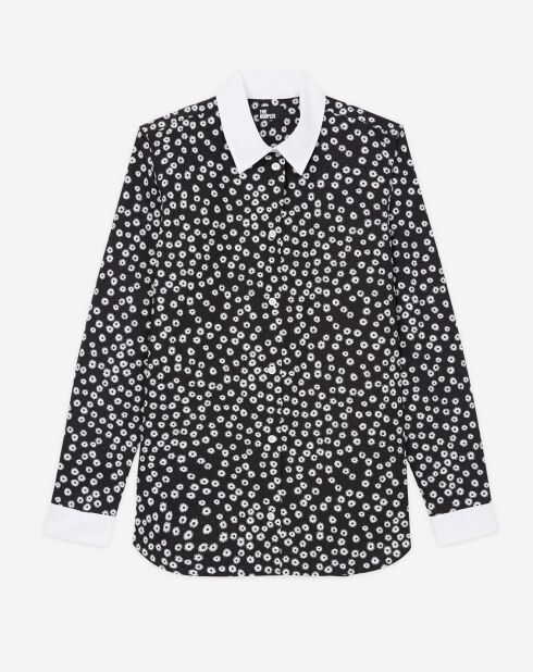 Chemise imprimée noire