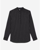 Chemise à rayures noire