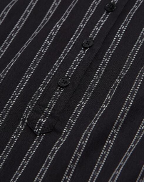 Chemise à rayures noire