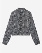 Chemise courte noire