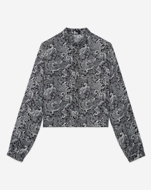 Chemise courte noire