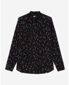 Chemise imprimée noire