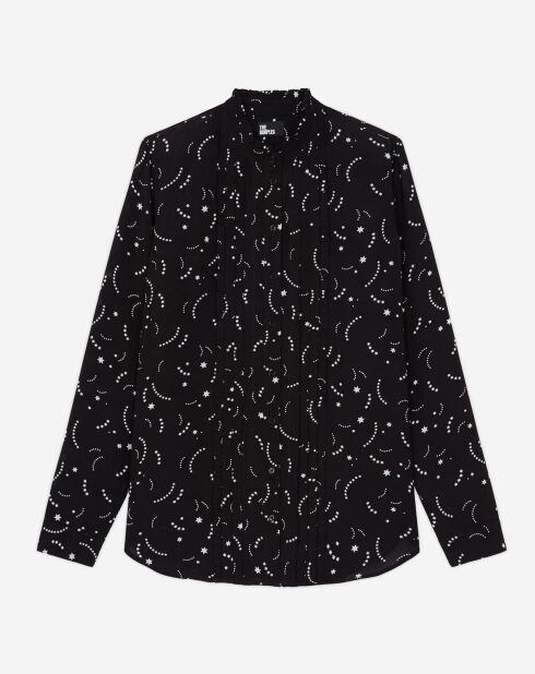 Chemise imprimée noire