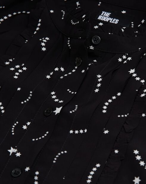 Chemise imprimée noire
