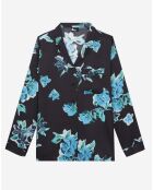 Chemise imprimée noire