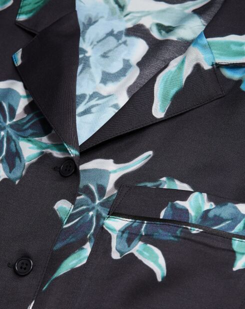 Chemise imprimée noire