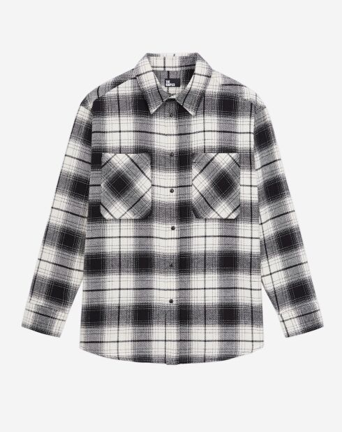 Surchemise à carreaux noir/blanc