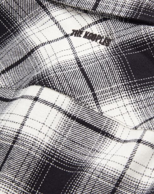 Surchemise à carreaux noir/blanc