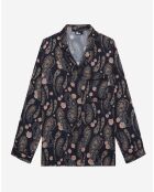 Chemise imprimée noire