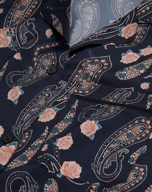 Chemise imprimée noire