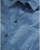 Surchemise en Velours tricoté bleue