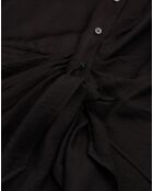 Chemise avec effet drapé noire