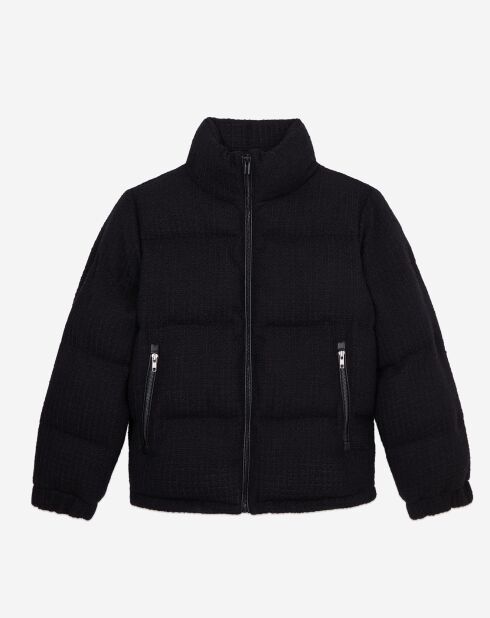 Doudoune en Tweed noire