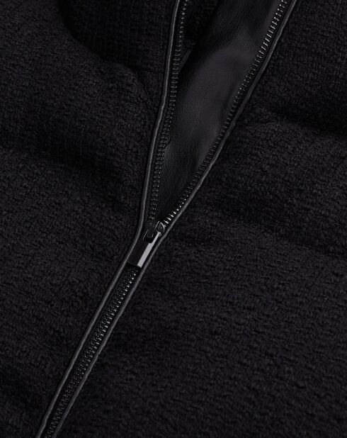 Doudoune en Tweed noire