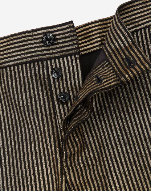 Jean slim bicolore noir