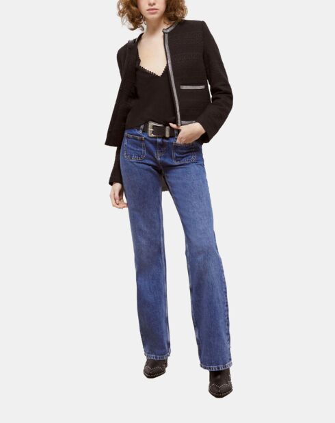 Jean flare bleu