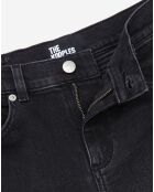 Jean biker slim noir