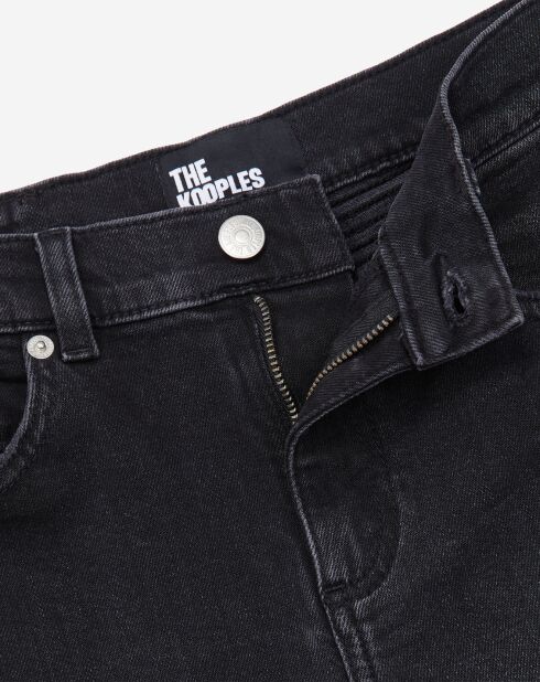 Jean biker slim noir