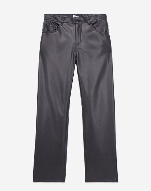 Pantalon effet Cuir noir