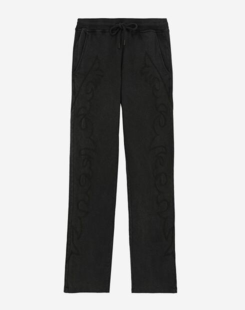 Jogging avec broderie Western noir