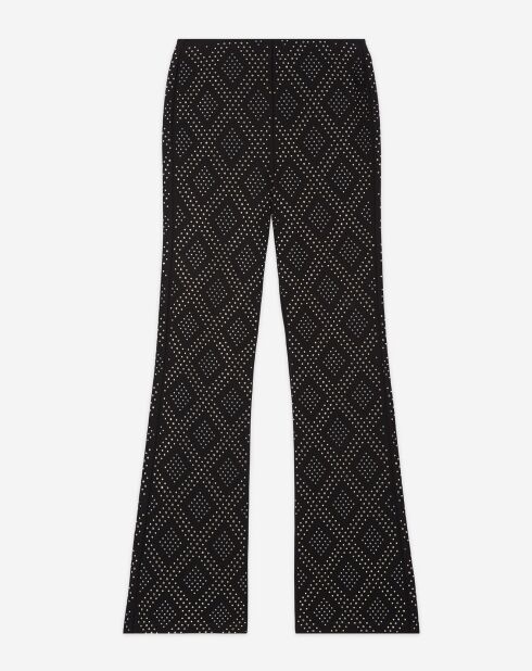 Pantalon à strass noir
