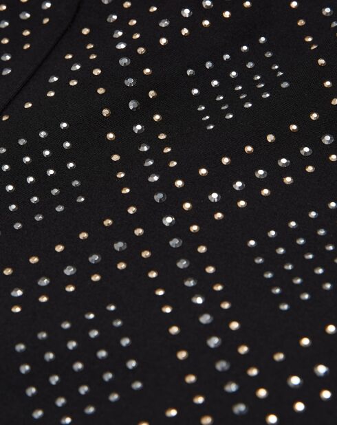 Pantalon à strass noir