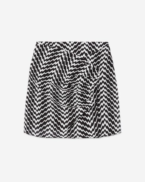 Jupe courte drapée noire
