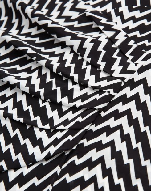 Jupe courte drapée noire