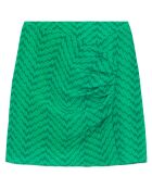 Jupe courte drapée verte