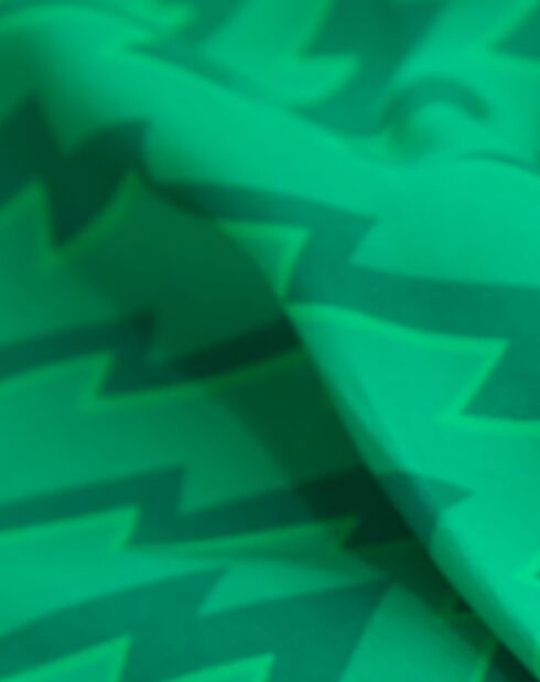 Jupe courte drapée verte