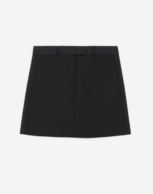 Jupe courte 100% Laine noire