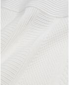 Jupe courte en maille blanche