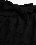 Jupe courte en broderie anglaise noire