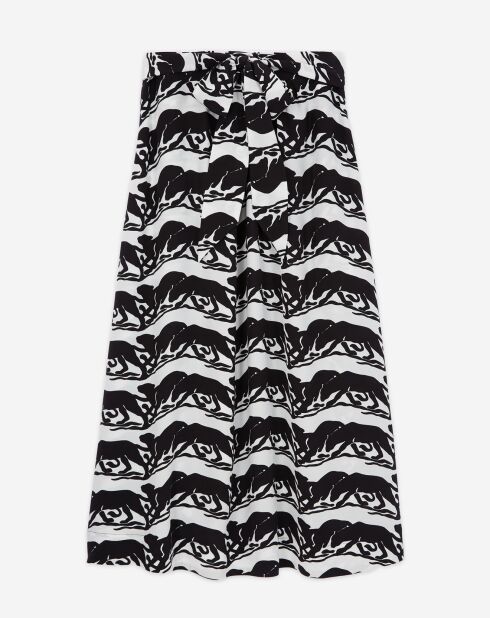 Jupe longue imprimée noire