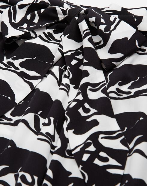 Jupe longue imprimée noire