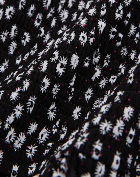 Jupe courte imprimée noire