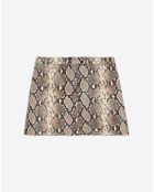 Jupe en Cuir python