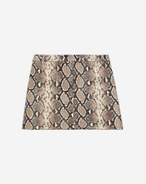 Jupe en Cuir python