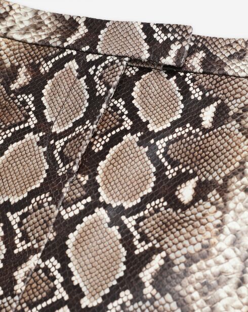 Jupe en Cuir python