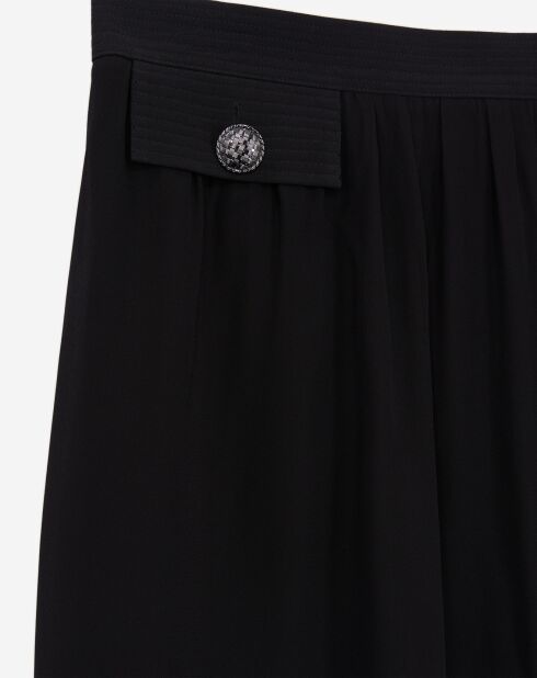 Jupe longue avec poches noire