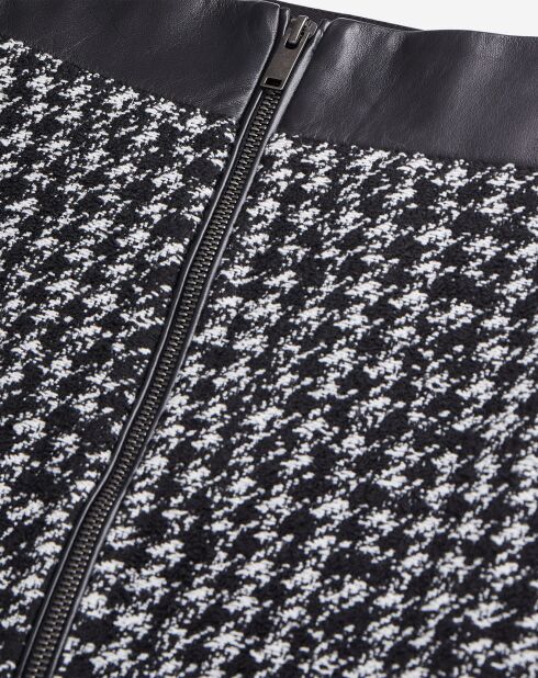 Jupe courte en Tweed noire