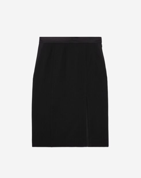 Jupe crayon mi-longue noire