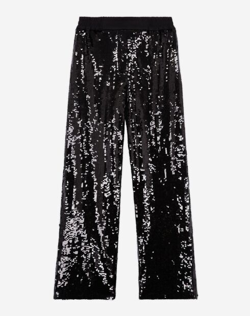 Pantalon à paillettes noir