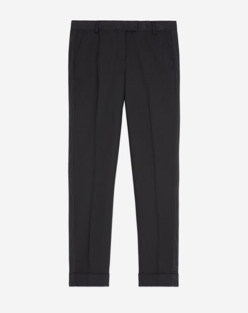 Pantalon 100% Laine noir