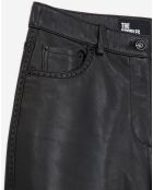 Pantalon en Cuir à clous noir