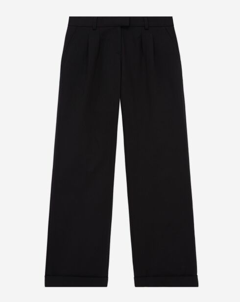 Pantalon large noir