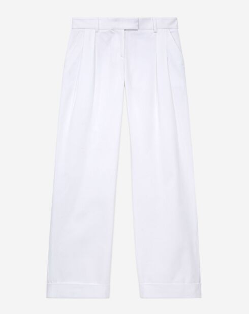 Pantalon large blanc